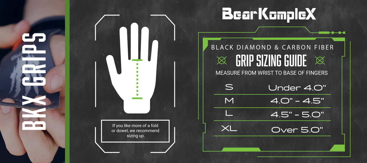 Bear KompleX x Grown Strong Carbon Comp No Hole Speed Grips