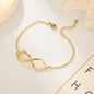 Customized 4 Name infinity bracelet for women