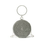 Round pure hand-woven crossbody clutch bag