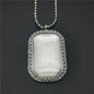 Vintage Photo Memory Rectangular Photo Frame Pendant