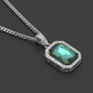 Hip-Hop Mini Diamond Pendant Necklace