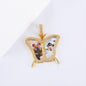 Custom Photo Butterfly Shape Necklace Pendant