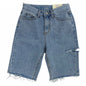 Women High Waist Riped Button Up Female Denim Shorts Jeans