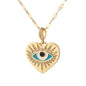 Boho Evil Bllue Eye Necklace for Women Men Snake All-seeing Eye Collar Necklace