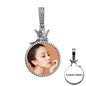 Personalized Custom Photo Pendan Round With Angel Accessories Jewelry