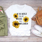 Dream Feather Print Summer Short Sleeve T-Shirts Top Graphic Plue Size