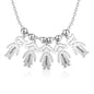Personalized Engraved Name Necklace with Boy Girl Charms