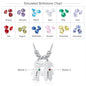 Boy Girl Pendant Name Necklace Customized Birthstone Jewelry Gift