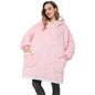 Winter Hoodies Fleece Giant TV Blanket With Sleeves Pullover