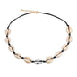 Shell Choker Bohemian Rope Agate Beaded Necklace