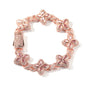 Hip-hop zircon colored infinite four-leaf clover bracelet