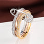 Micro-inlaid zircon pin ring