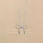 Titanium steel pearl clavicle necklace