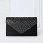 Colorful hot diamond black clutch