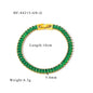 Stainless steel color zircon tennis chain