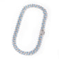 Hip-hop bar-style Cuban zircon-encrusted necklace