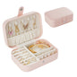 Portable travel girl multi-layer jewelry box