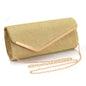 Women's three-fold bag with colorful glitter