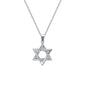 star of david necklace S925 silver pendant