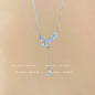 Titanium steel pearl clavicle necklace
