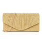 pleated striped veil flashing material handbag