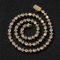 Star zircon tennis chain necklace