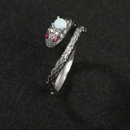 Zircon snake open ring