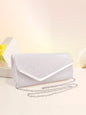Women's three-fold bag with colorful glitter