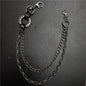Exaggerated spiked retro trendy brand single loop pants chain