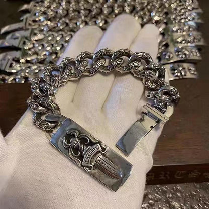 Retro domineering bracelet hip-hop personality men's cross bracelet