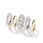 Cool and handsome men's hip-hop diamond-encrusted five-piece ring set