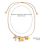 starfish shell necklace colorful rope braided ceramic necklace