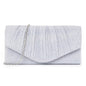 pleated striped veil flashing material handbag