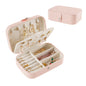 Portable travel girl multi-layer jewelry box