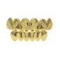 Hip-hop polished braces with gold electroplating