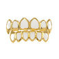 Hip-hop polished braces with gold electroplating