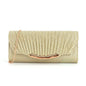 Pleated stitching chain crossbody Clutch Handbag