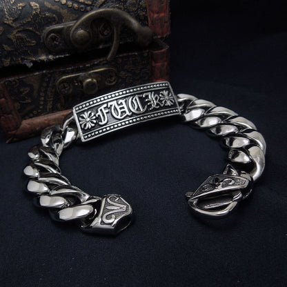 Retro domineering bracelet hip-hop personality men's cross bracelet