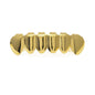 Hip-hop diamond-encrusted and gold-plated teeth grillz