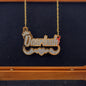 Acrylic Custom Name Necklace XO Hoop Earrings Set