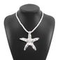 starfish necklace irregular alloy necklace