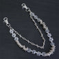 Retro fashion thorn shaped pearl bag chain