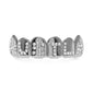 Hip-hop diamond-encrusted and gold-plated teeth grillz