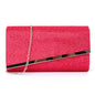 Fashion hard bag clutch metal chain bag