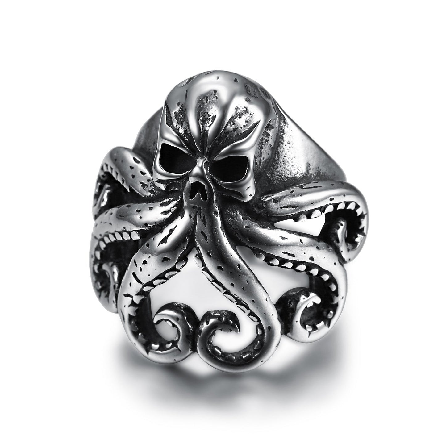 Pirate octopus tentacle punk style ring