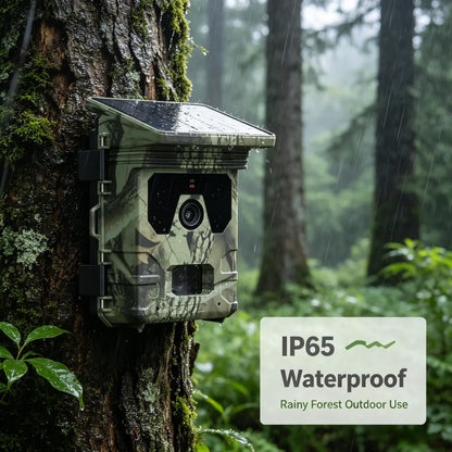 SolarWatch™ Solar-Powered Trail Camera — 12-Month Standby, No Wiring