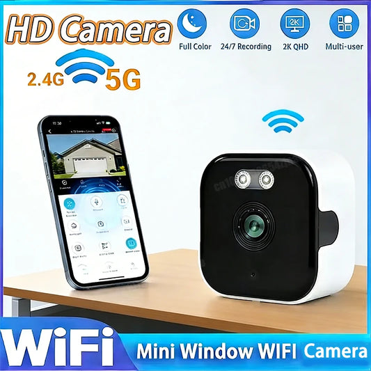 WatchPoint™ Mini WiFi Window Camera — Color Night Vision Security Cam
