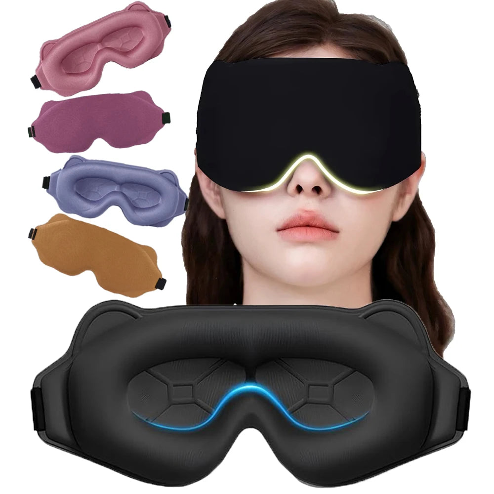 CalmRest™ Weighted 3D Sleep Mask — Pressure-Relief Blackout Eye Mask