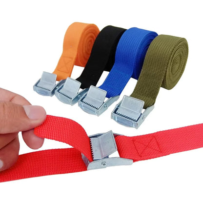 HaulLock™ Heavy-Duty Cargo Tie-Down Straps — Ratchet Tow Rope Set