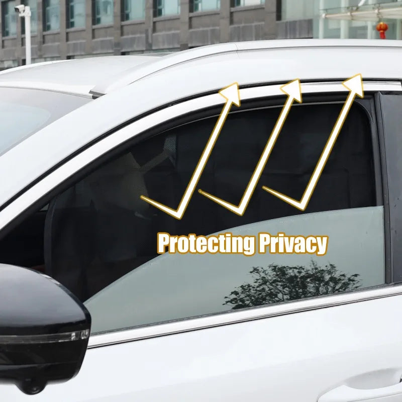 SunShield™ Magnetic Car Window Curtains — UV &amp; Privacy Sunshade (2-Pack)